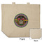 Streamin' on the Strand Reusable Cotton Grocery Bag - Front & Back View