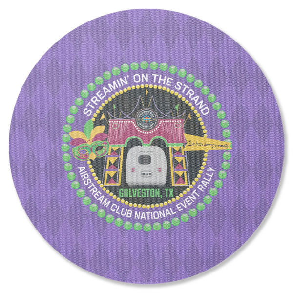 Custom Streamin' on the Strand Round Rubber Backed Coaster - Single