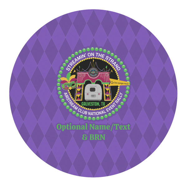 Custom Streamin' on the Strand Round Decal - Small