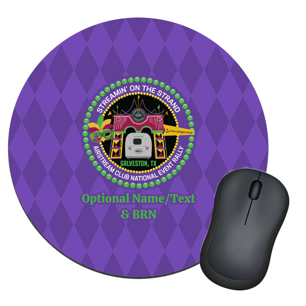 Custom Streamin' on the Strand Round Mouse Pad