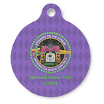 Streamin' on the Strand Round Pet ID Tag - Large