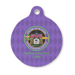 Streamin' on the Strand Round Pet ID Tag - Small