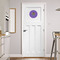 Streamin' on the Strand Round Wall Decal on Door