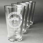 Streamin' on the Strand Pint Glasses - Laser Engraved - Set of 4