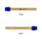 Streamin' on the Strand Silicone Brushes - Blue - Front & Back