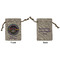 Streamin' on the Strand Small Burlap Gift Bag - Front and Back