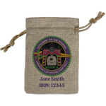 Streamin' on the Strand Burlap Gift Bag - Small - Single-Sided