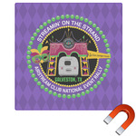 Streamin' on the Strand Square Car Magnet - 6"