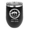 Streamin' on the Strand Stainless Wine Tumblers - Black - Single Sided - Front