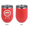 Streamin' on the Strand Stainless Wine Tumblers - Coral - Single Sided - Approval