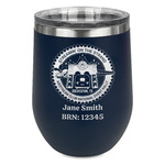 Streamin' on the Strand Stemless Stainless Steel Wine Tumbler - Navy - Double-Sided