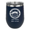 Streamin' on the Strand Stainless Wine Tumblers - Navy - Double Sided - Front