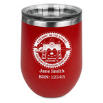 Streamin' on the Strand Stemless Stainless Steel Wine Tumbler - Red - Double-Sided