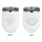 Streamin' on the Strand Stainless Wine Tumblers - White - Double Sided - Approval