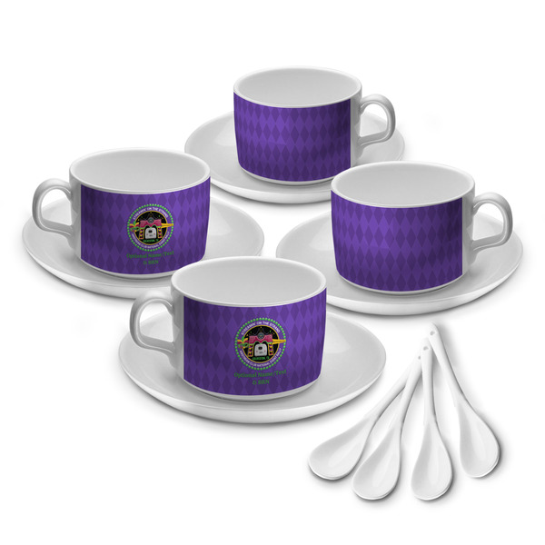 Custom Streamin' on the Strand Tea Cups - Set of 4