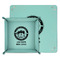 Streamin' on the Strand Teal Faux Leather Valet Trays - PARENT MAIN