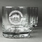 Streamin' on the Strand Whiskey Glasses Set of 4 - Engraved Front