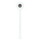 Streamin' on the Strand White Plastic 5.5" Stir Stick - Round - Single Stick