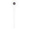 Streamin' on the Strand White Plastic 6" Food Pick - Round - Single Pick