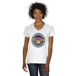 Streamin' on the Strand Women's V-Neck T-Shirt - White