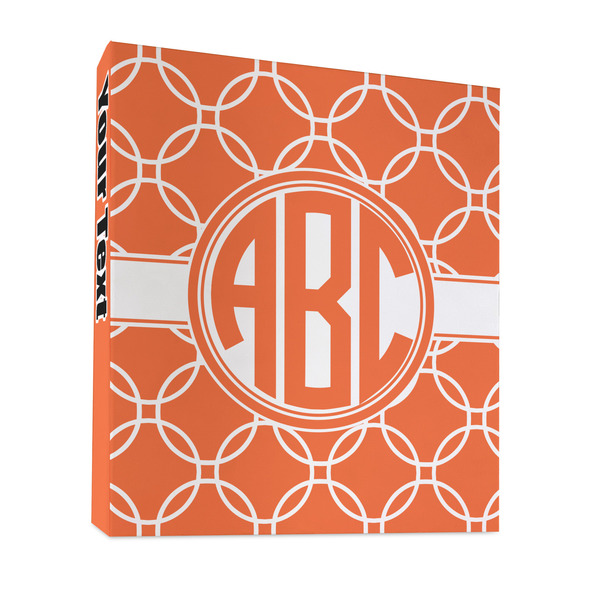 Custom Linked Circles 3 Ring Binder - Full Wrap - 1" (Personalized)