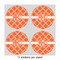 Linked Circles 4" Multipurpose Round Labels - Sheet