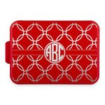 Linked Circles Aluminum Baking Pan with Red Lid (Personalized)