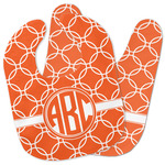 Linked Circles Baby Bib w/ Monogram