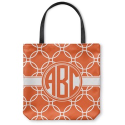 Linked Circles Canvas Tote Bag - Medium - 16"x16" (Personalized)