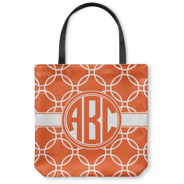 Custom Linked Circles Canvas Tote Bag - Medium - 16"x16" (Personalized)