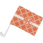 Linked Circles Car Flag - Small w/ Monogram