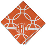 Linked Circles Cloth Dinner Napkin - Single w/ Monogram