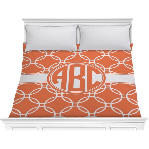 Custom Linked Circles Comforter - King (Personalized)