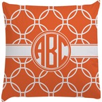 Linked Circles Decorative Pillow Case (Personalized)