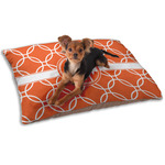 Linked Circles Dog Bed - Small w/ Monogram