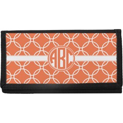 Linked Circles Canvas Checkbook Cover (Personalized)