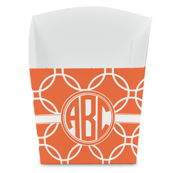 Custom Linked Circles French Fry Favor Boxes (Personalized)