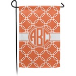 Linked Circles Small Garden Flag - Double Sided w/ Monograms