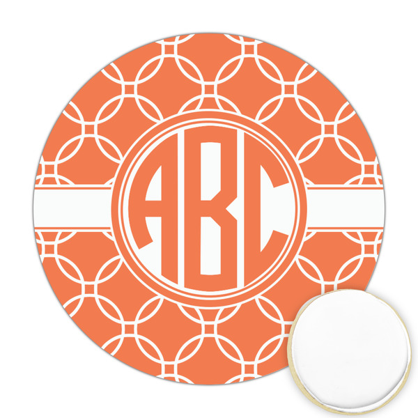 Custom Linked Circles Printed Cookie Topper - 2.5" (Personalized)