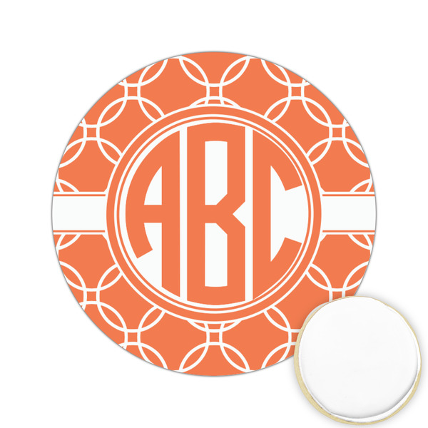 Custom Linked Circles Printed Cookie Topper - 2.15" (Personalized)