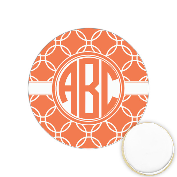 Custom Linked Circles Printed Cookie Topper - 1.25" (Personalized)