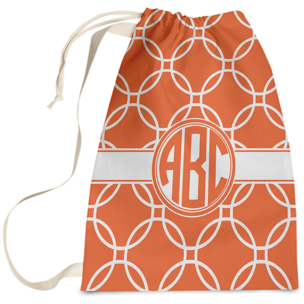 Custom Linked Circles Laundry Bag - Large (Personalized)