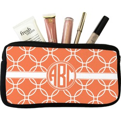 Linked Circles Makeup / Cosmetic Bag - Small (Personalized)