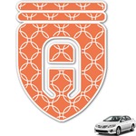 Linked Circles Monogram Car Decal (Personalized)