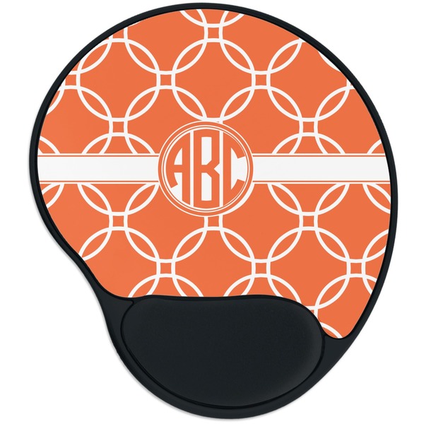Custom Linked Circles Mouse Pad with Wrist Support