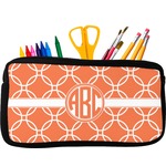 Linked Circles Neoprene Pencil Case - Small w/ Monogram