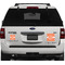 Linked Circles Personalized Square Car Magnets on Ford Explorer