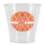 Linked Circles Plastic Shot Glass (Personalized)