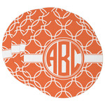 Linked Circles Round Paper Coasters w/ Monograms