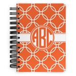 Linked Circles Spiral Notebook - 5x7 w/ Monogram